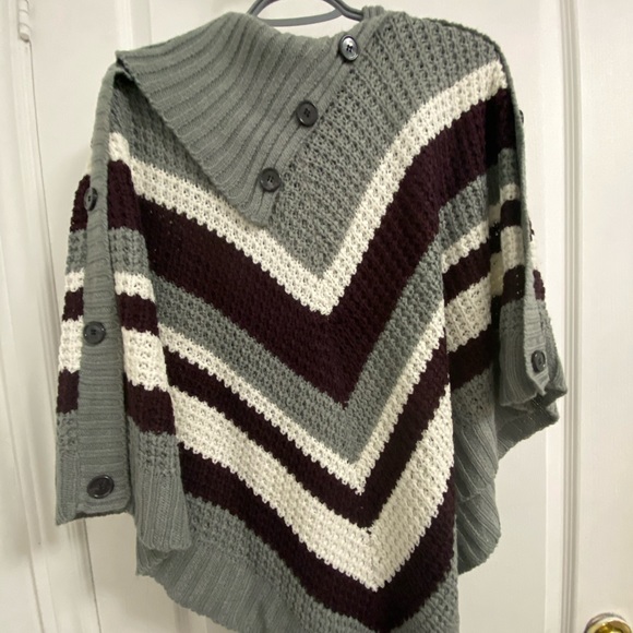 Multicolour poncho - Picture 1 of 4